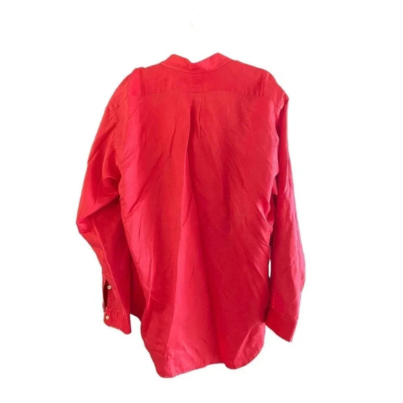 Ralph Lauren Blake Men's Red Button Down Classic Fit Shirt Size Large - Picture 3 of 4
